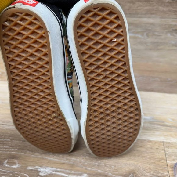 Vans Off The Wall Black Suede Floral Print High Tops Women's Size 9.5/Men's 8 - Picture 4 of 7